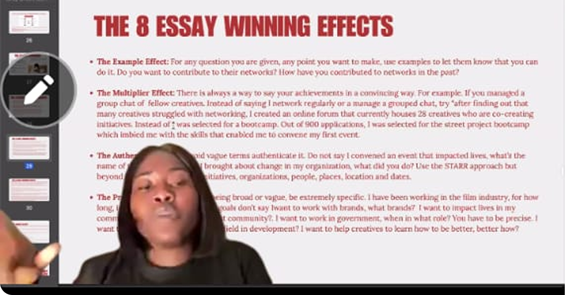 The 8 Essay Winning Effects